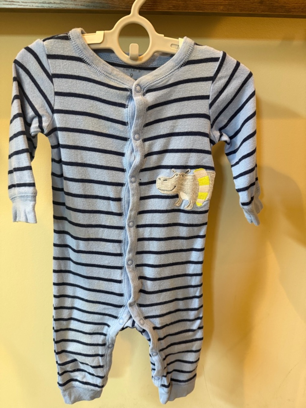 Carter's Baby Boy Striped Footie Pajamas Size 9 Months